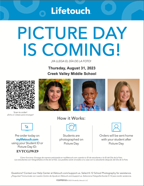  Picture Day Info